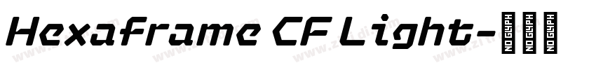 Hexaframe CF Light字体转换